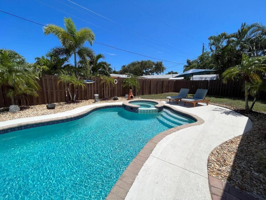 Paradise 4 Min To The Beach With Private Heated Pool Deerfield Beach Zewnętrze zdjęcie