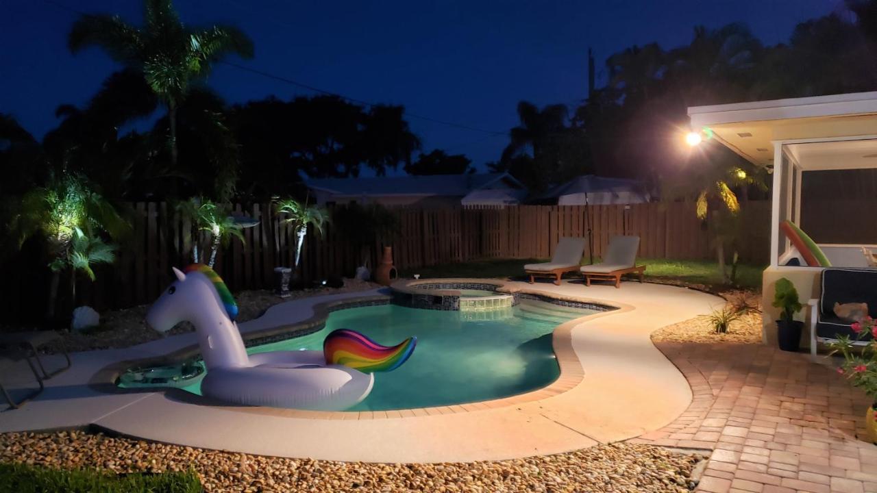 Paradise 4 Min To The Beach With Private Heated Pool Deerfield Beach Zewnętrze zdjęcie